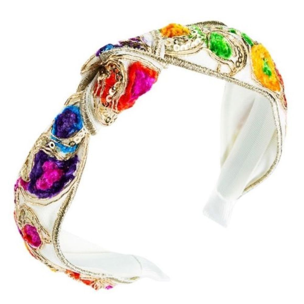 Boho Chic Sequin embroidered headband